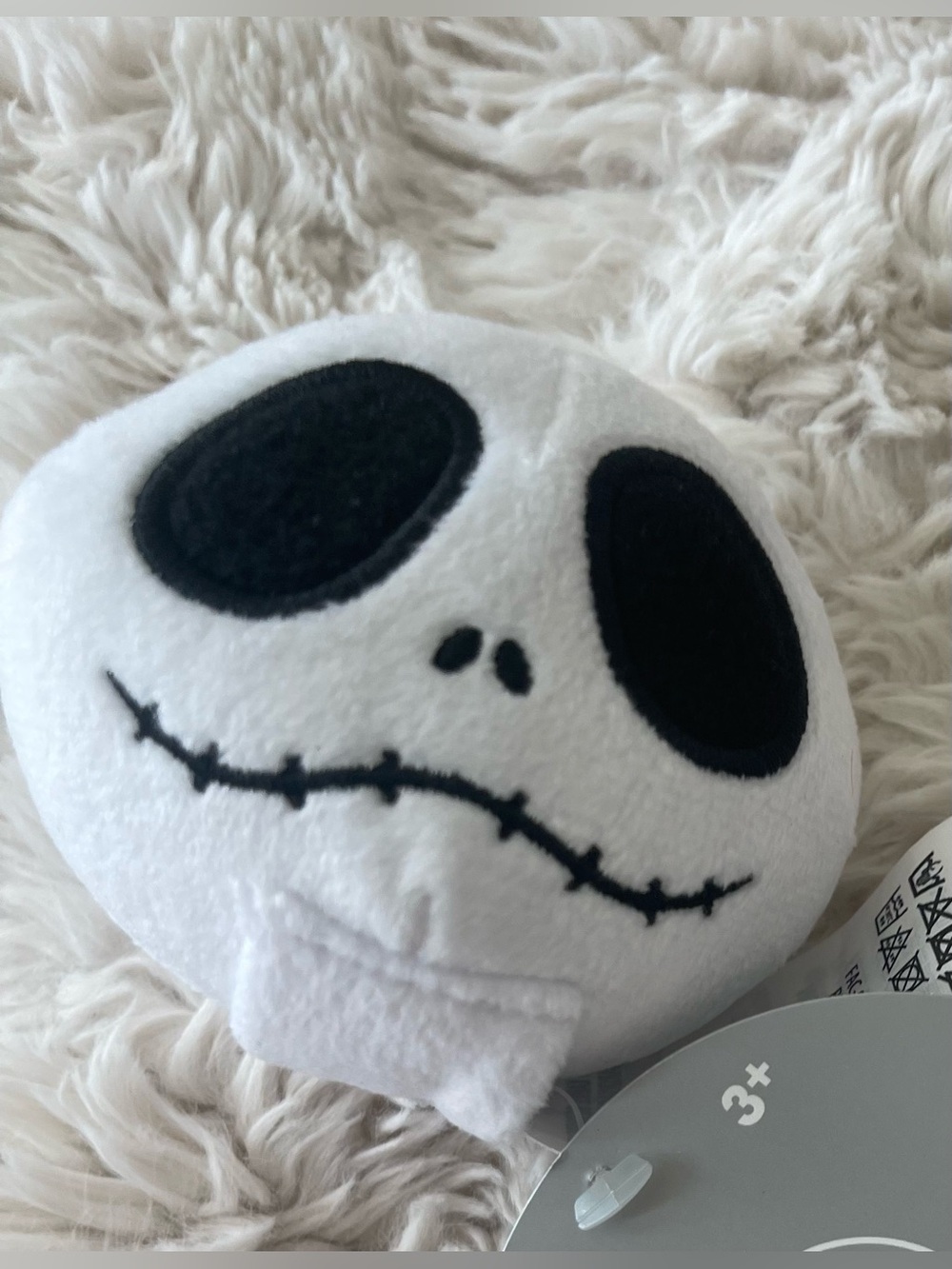 Disney White and Black Jack Skellington Plush Head - create your headband series